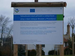 Vybudování nové přírodní a oddychové zóny v části Městyse Brodek u Prostějova